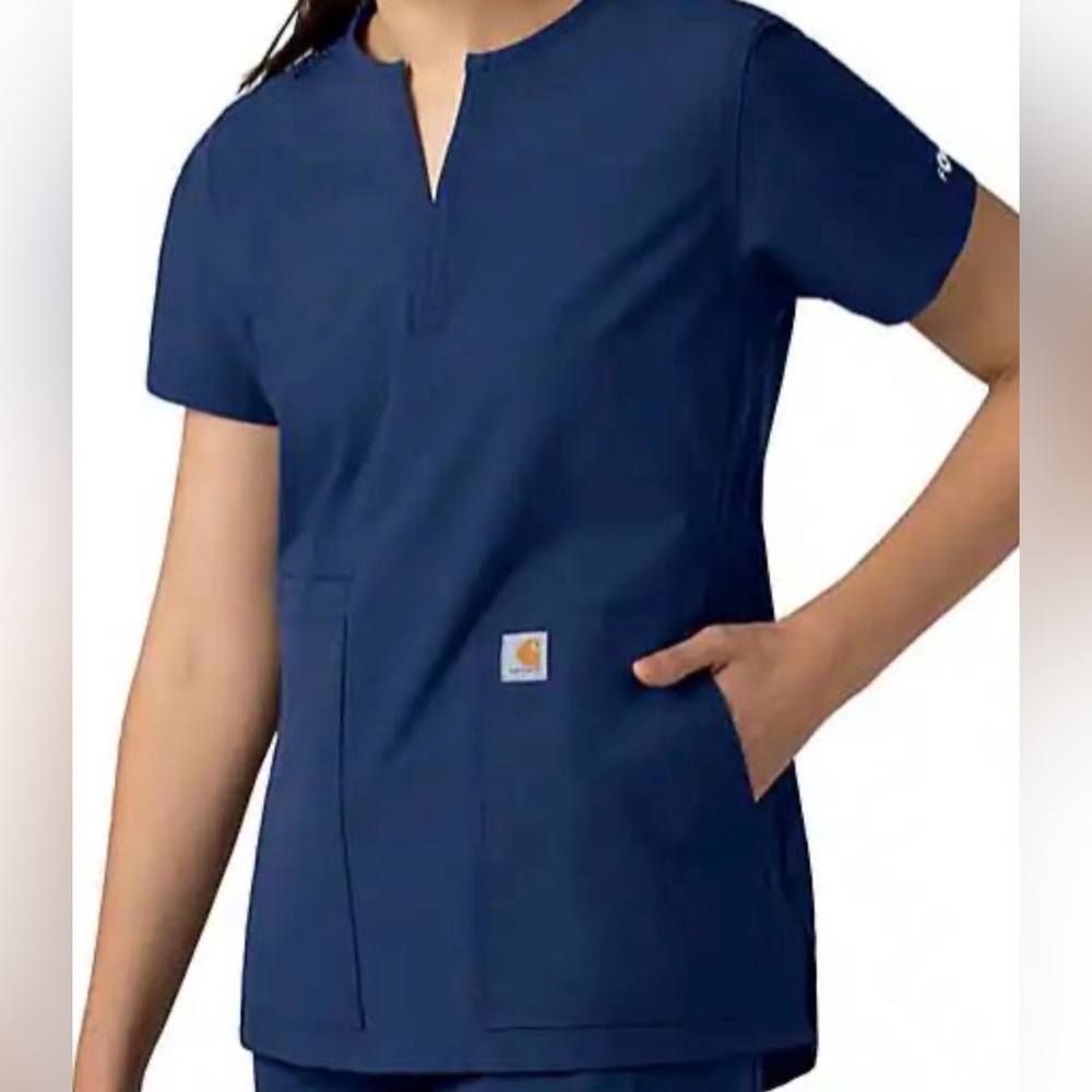 CARHARTT TUNIC SCRUB TOP. Modern Fit. Navy. With stretch/flex. Size 2XL.